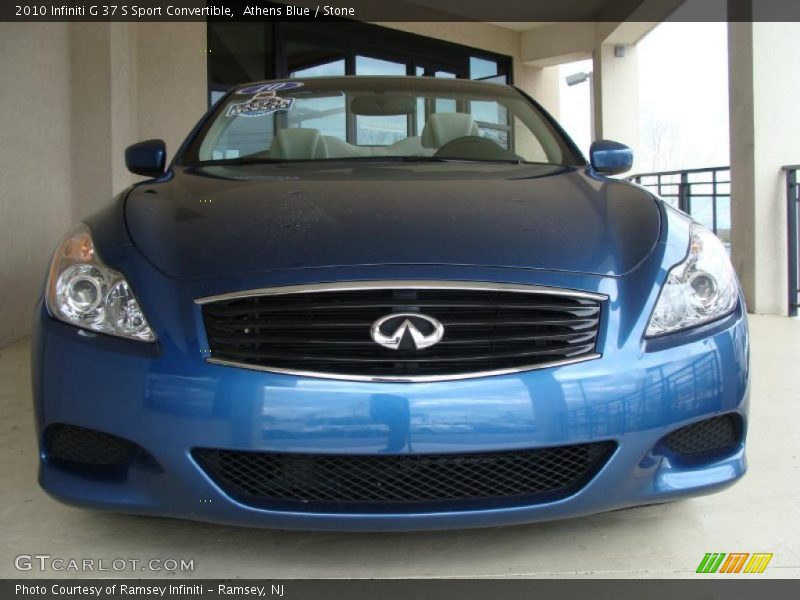 Athens Blue / Stone 2010 Infiniti G 37 S Sport Convertible