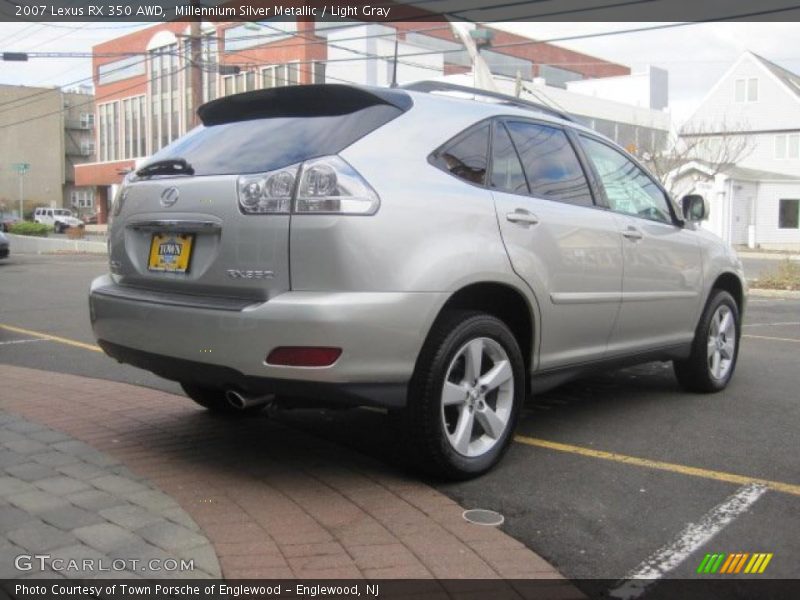 Millennium Silver Metallic / Light Gray 2007 Lexus RX 350 AWD