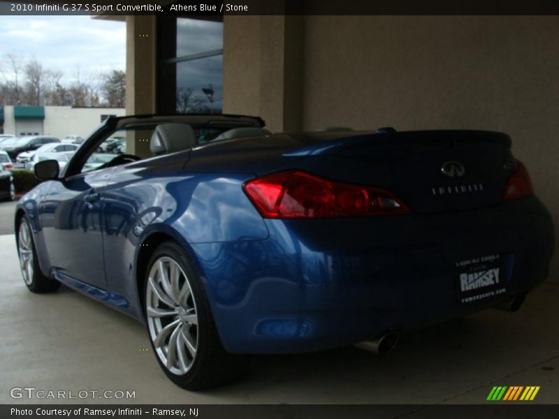 Athens Blue / Stone 2010 Infiniti G 37 S Sport Convertible