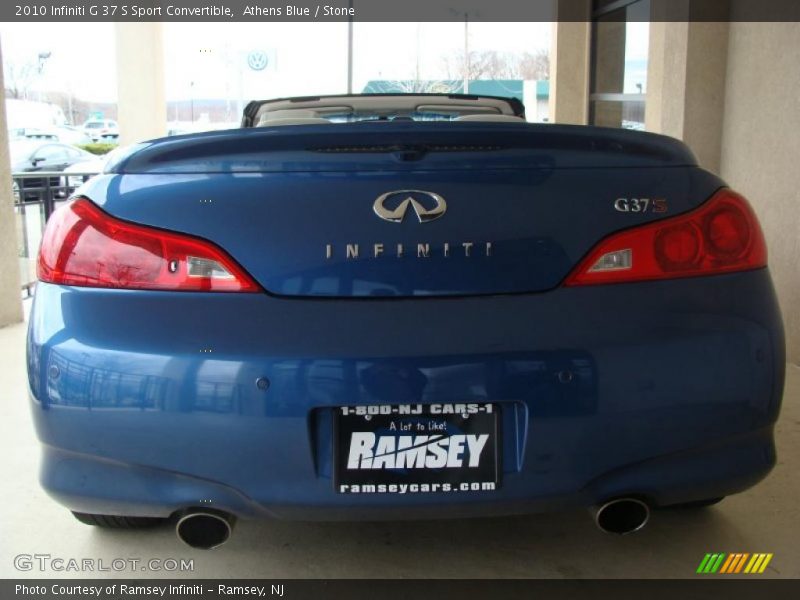 Athens Blue / Stone 2010 Infiniti G 37 S Sport Convertible