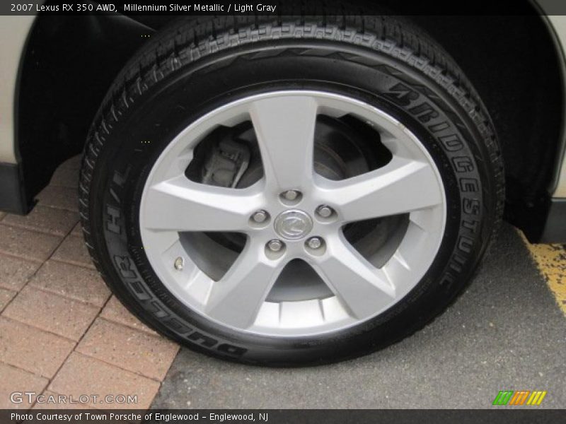 Millennium Silver Metallic / Light Gray 2007 Lexus RX 350 AWD