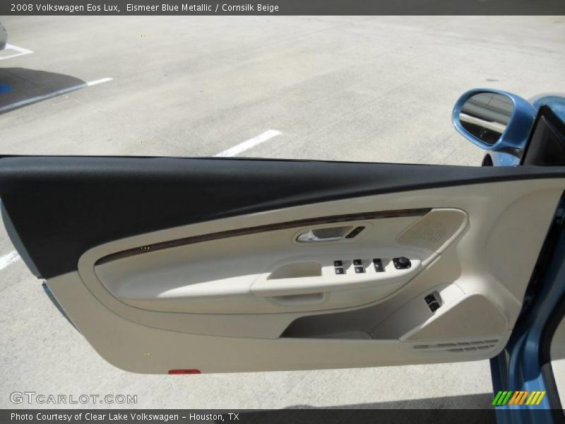 Eismeer Blue Metallic / Cornsilk Beige 2008 Volkswagen Eos Lux