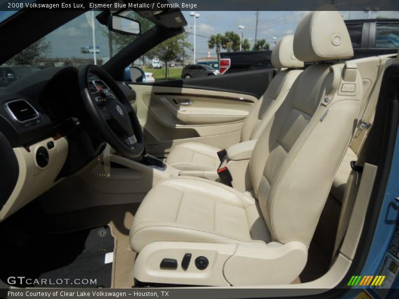 Eismeer Blue Metallic / Cornsilk Beige 2008 Volkswagen Eos Lux