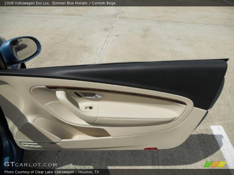 Eismeer Blue Metallic / Cornsilk Beige 2008 Volkswagen Eos Lux
