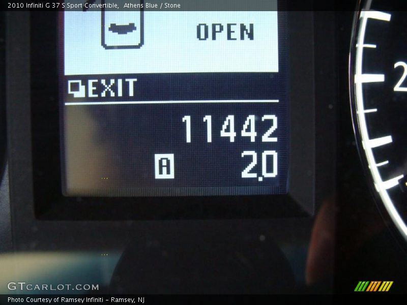 Athens Blue / Stone 2010 Infiniti G 37 S Sport Convertible