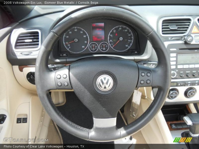 Eismeer Blue Metallic / Cornsilk Beige 2008 Volkswagen Eos Lux