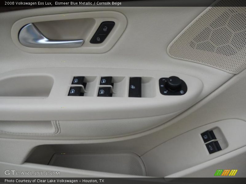 Eismeer Blue Metallic / Cornsilk Beige 2008 Volkswagen Eos Lux