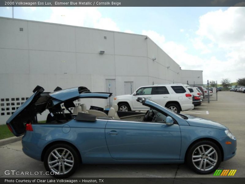 Eismeer Blue Metallic / Cornsilk Beige 2008 Volkswagen Eos Lux