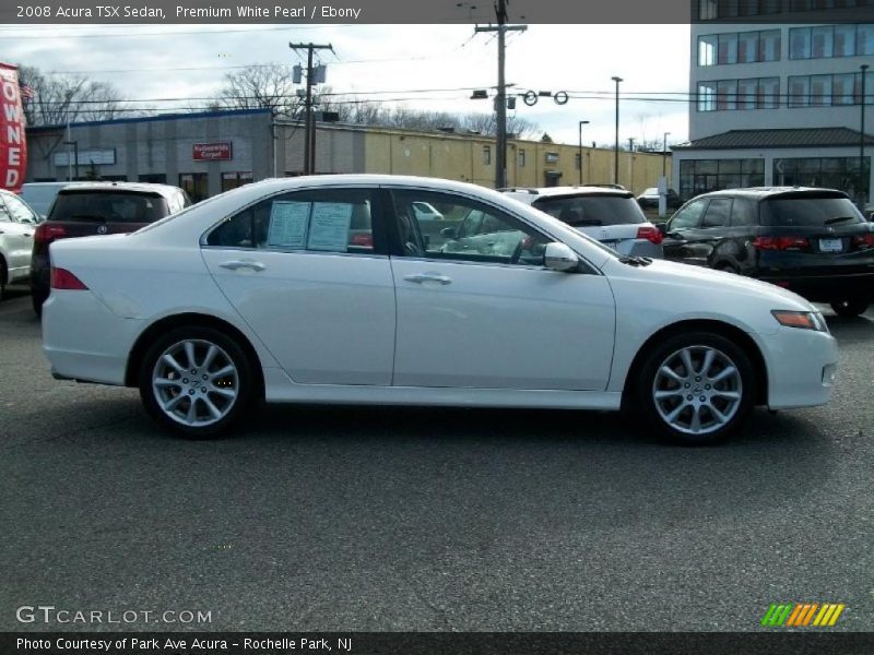 Premium White Pearl / Ebony 2008 Acura TSX Sedan
