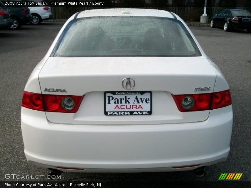 Premium White Pearl / Ebony 2008 Acura TSX Sedan
