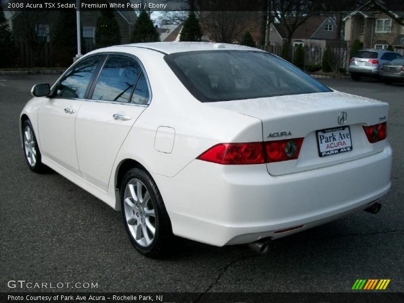 Premium White Pearl / Ebony 2008 Acura TSX Sedan