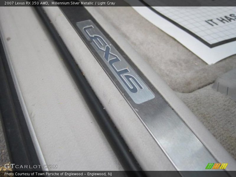 Millennium Silver Metallic / Light Gray 2007 Lexus RX 350 AWD