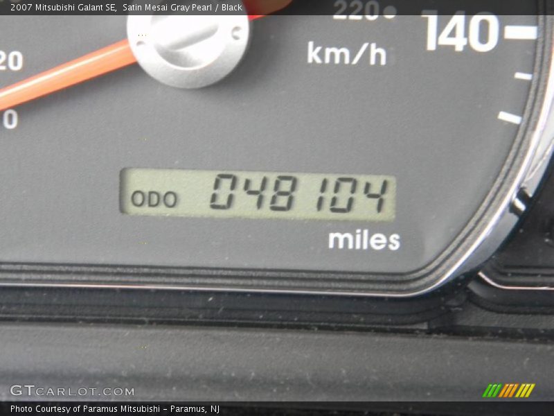 Satin Mesai Gray Pearl / Black 2007 Mitsubishi Galant SE