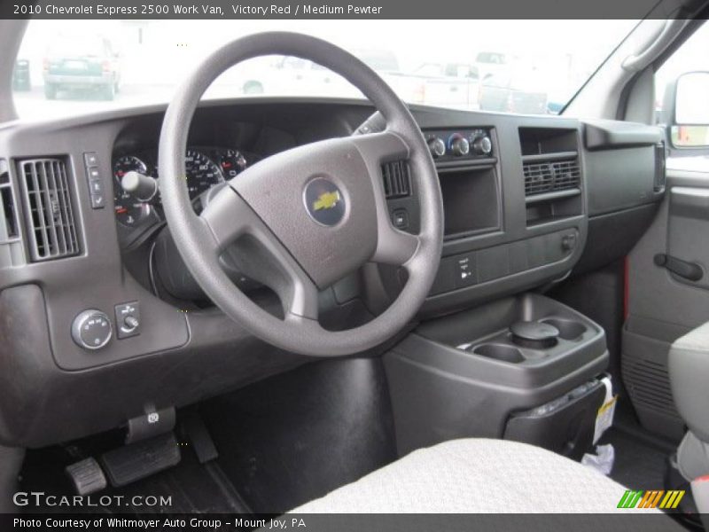 Dashboard of 2010 Express 2500 Work Van