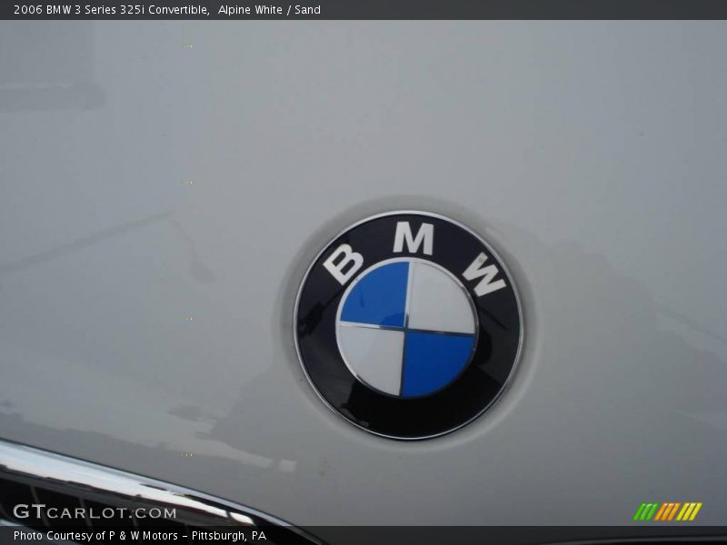 Alpine White / Sand 2006 BMW 3 Series 325i Convertible