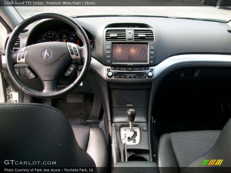 Premium White Pearl / Ebony 2008 Acura TSX Sedan