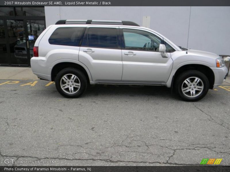 Liquid Silver Metallic / Black 2007 Mitsubishi Endeavor SE AWD