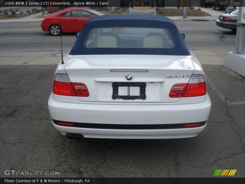 Alpine White / Sand 2006 BMW 3 Series 325i Convertible