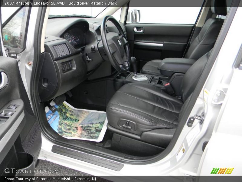Liquid Silver Metallic / Black 2007 Mitsubishi Endeavor SE AWD