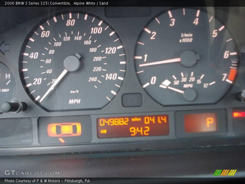 Alpine White / Sand 2006 BMW 3 Series 325i Convertible
