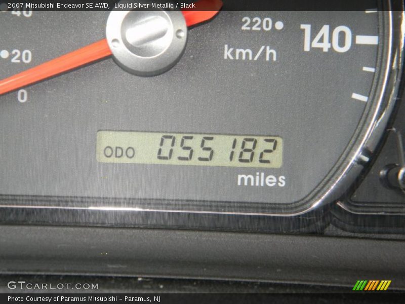 Liquid Silver Metallic / Black 2007 Mitsubishi Endeavor SE AWD