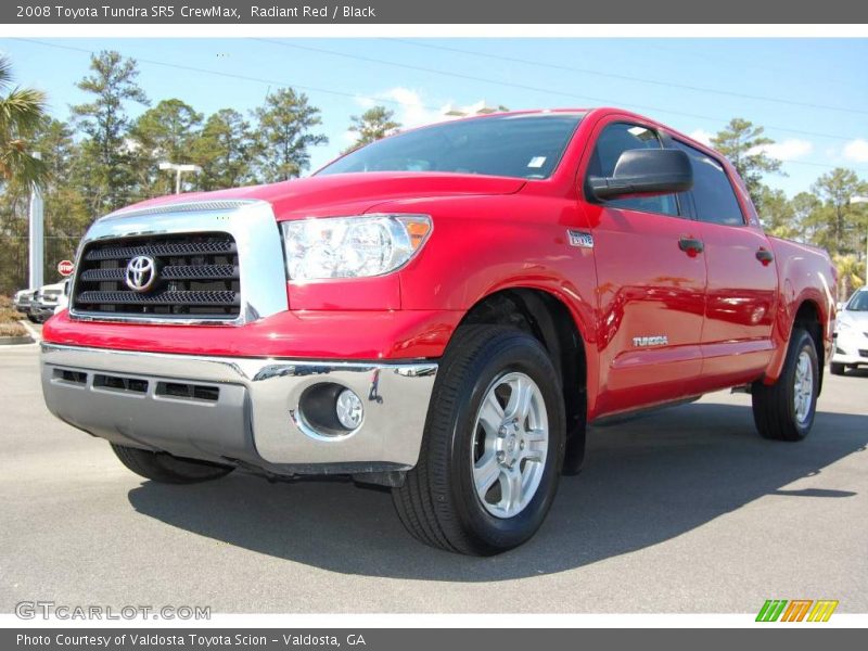 Radiant Red / Black 2008 Toyota Tundra SR5 CrewMax