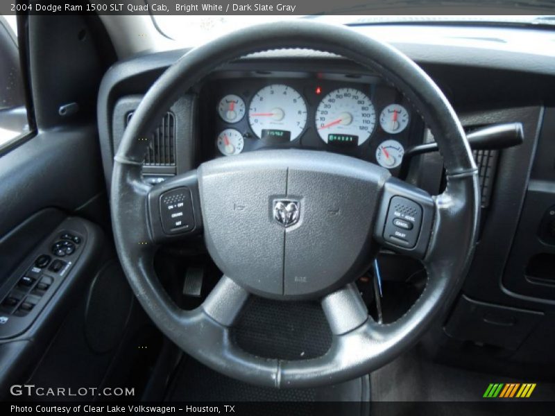 Bright White / Dark Slate Gray 2004 Dodge Ram 1500 SLT Quad Cab