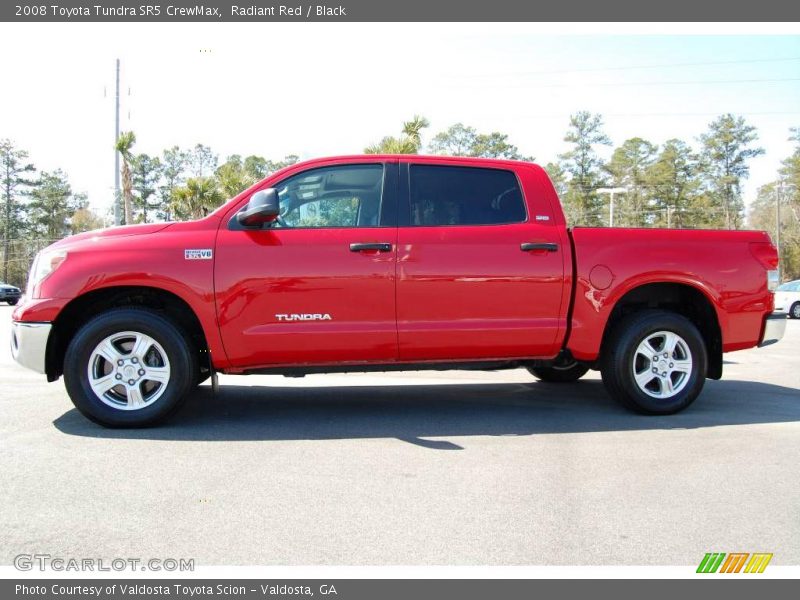 Radiant Red / Black 2008 Toyota Tundra SR5 CrewMax