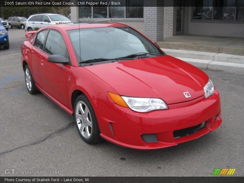 Front 3/4 View of 2005 ION Red Line Quad Coupe