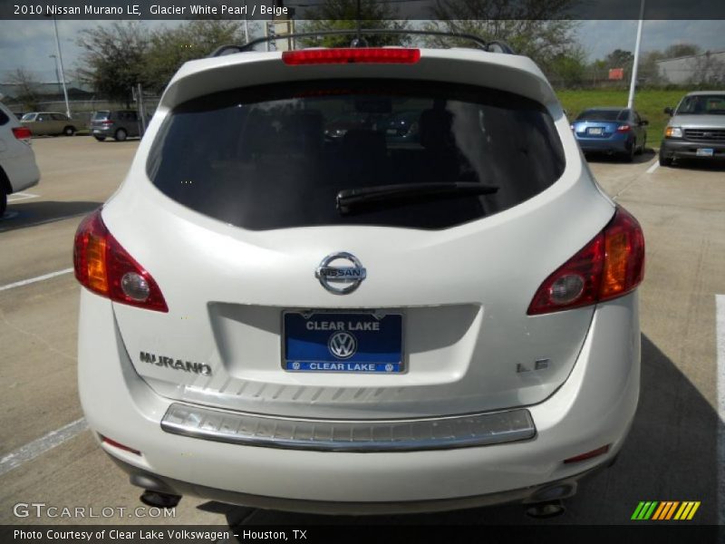 Glacier White Pearl / Beige 2010 Nissan Murano LE