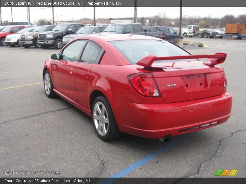Chili Pepper Red / Black 2005 Saturn ION Red Line Quad Coupe