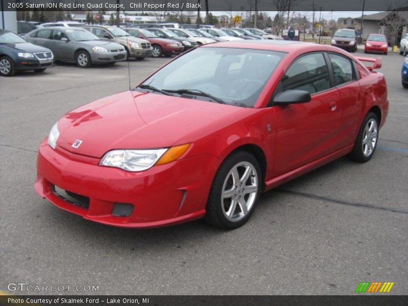 Front 3/4 View of 2005 ION Red Line Quad Coupe
