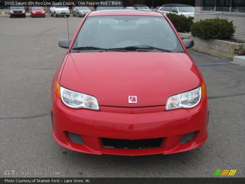 Chili Pepper Red / Black 2005 Saturn ION Red Line Quad Coupe