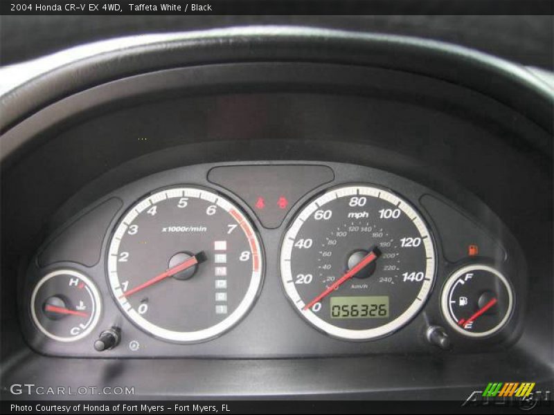 Taffeta White / Black 2004 Honda CR-V EX 4WD