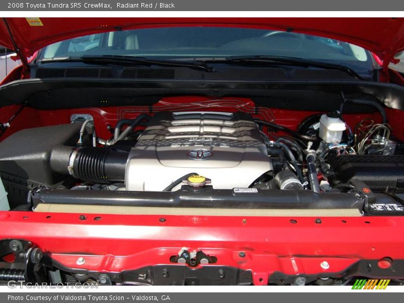 Radiant Red / Black 2008 Toyota Tundra SR5 CrewMax