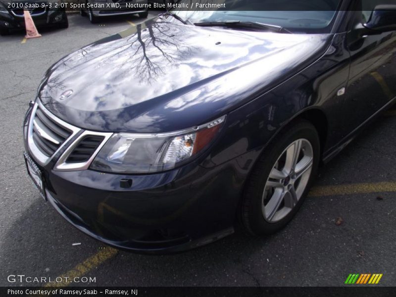 Nocturne Blue Metallic / Parchment 2010 Saab 9-3 2.0T Sport Sedan XWD