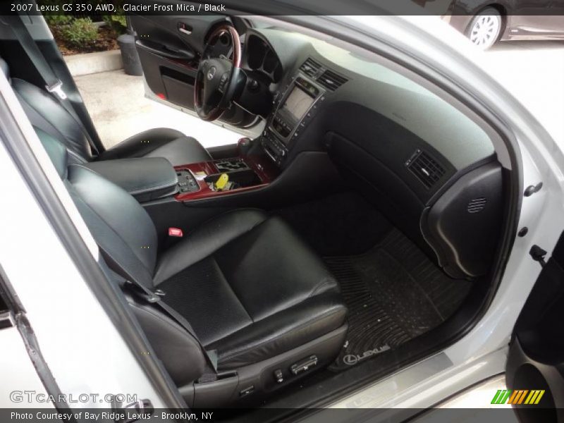 Glacier Frost Mica / Black 2007 Lexus GS 350 AWD