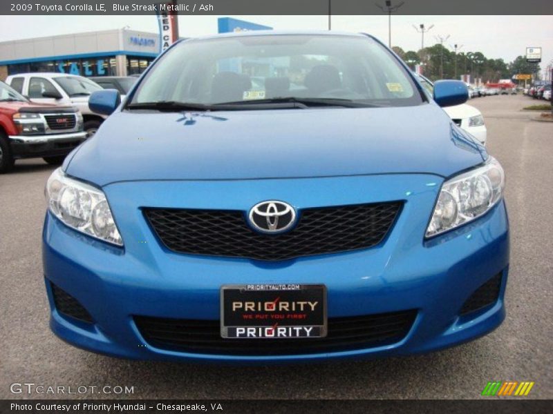 Blue Streak Metallic / Ash 2009 Toyota Corolla LE
