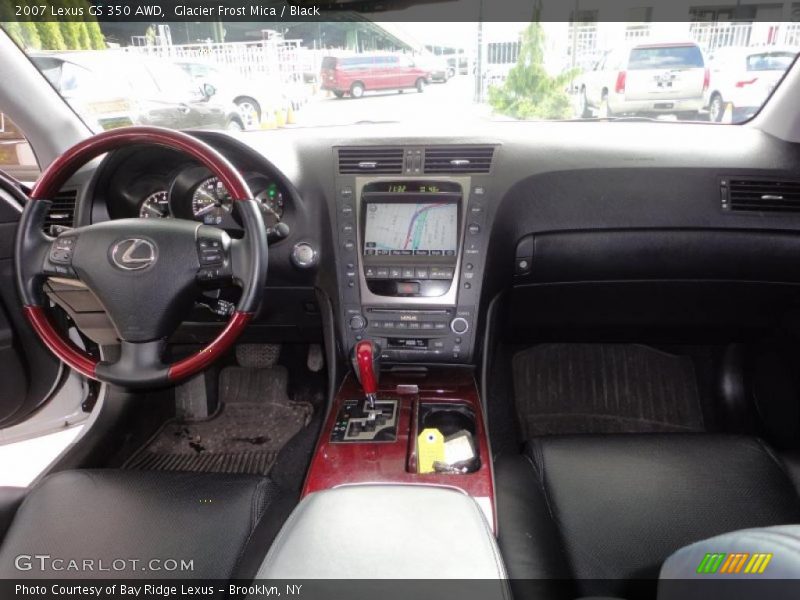 Glacier Frost Mica / Black 2007 Lexus GS 350 AWD