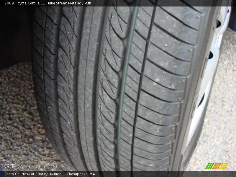 Blue Streak Metallic / Ash 2009 Toyota Corolla LE