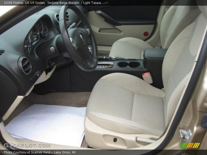 Sedona Beige Metallic / Light Taupe 2008 Pontiac G6 V6 Sedan