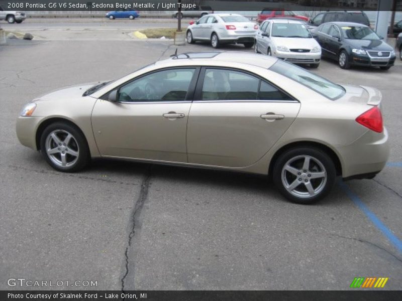 Sedona Beige Metallic / Light Taupe 2008 Pontiac G6 V6 Sedan