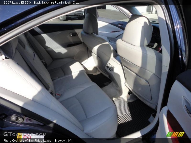 Black Sapphire Pearl / Light Gray 2007 Lexus ES 350