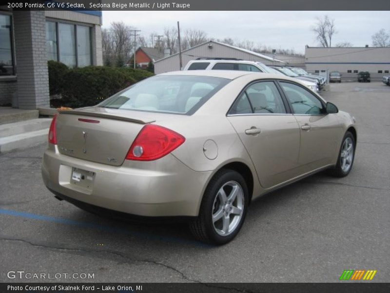 Sedona Beige Metallic / Light Taupe 2008 Pontiac G6 V6 Sedan