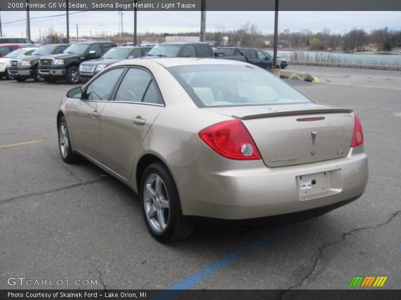 Sedona Beige Metallic / Light Taupe 2008 Pontiac G6 V6 Sedan