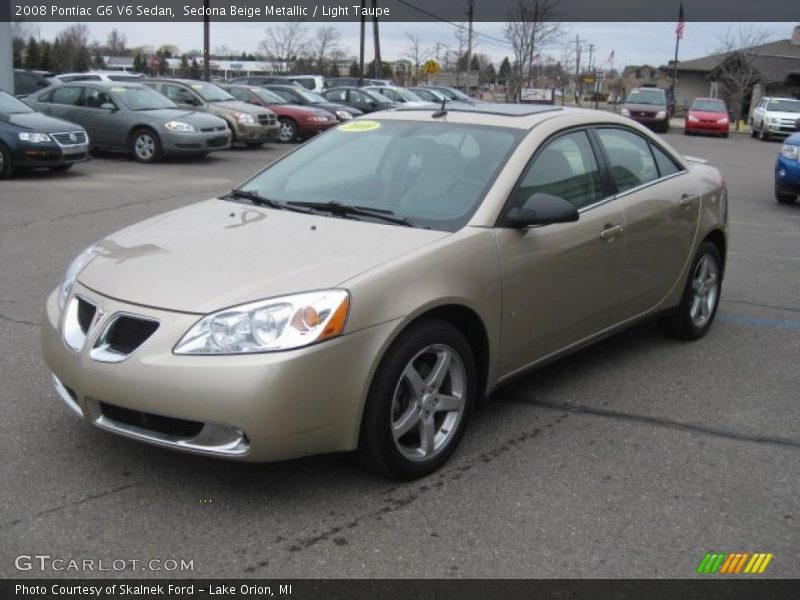 Sedona Beige Metallic / Light Taupe 2008 Pontiac G6 V6 Sedan