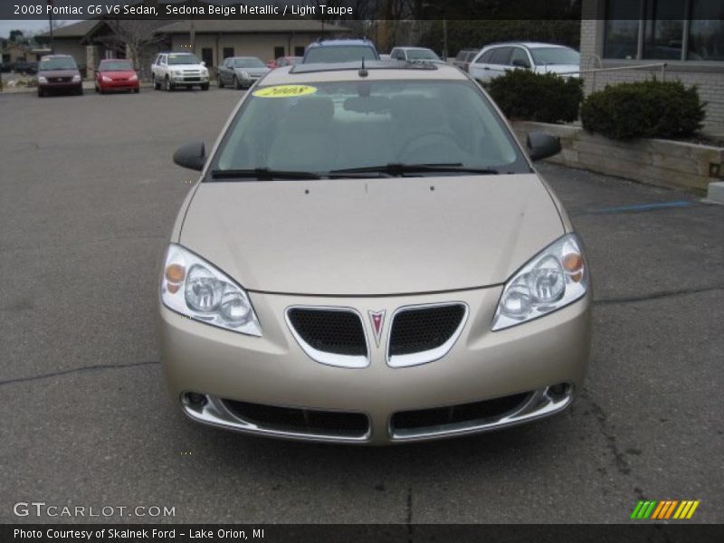 Sedona Beige Metallic / Light Taupe 2008 Pontiac G6 V6 Sedan