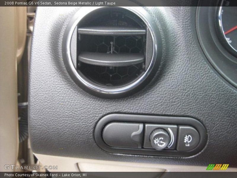Sedona Beige Metallic / Light Taupe 2008 Pontiac G6 V6 Sedan