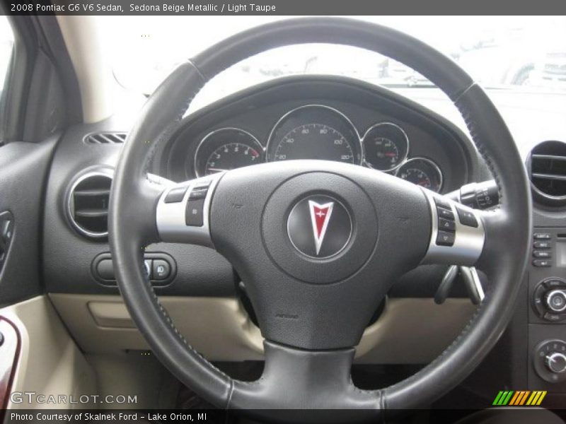 Sedona Beige Metallic / Light Taupe 2008 Pontiac G6 V6 Sedan