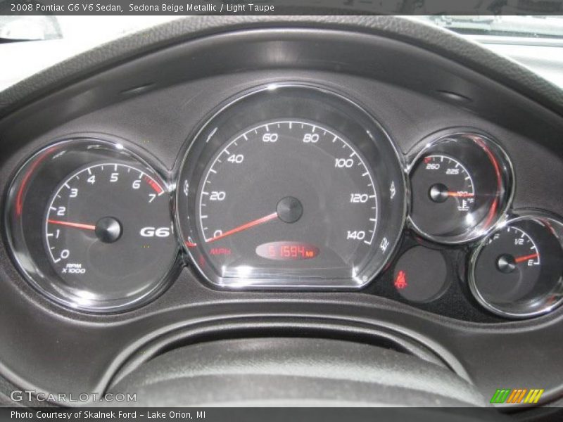 Sedona Beige Metallic / Light Taupe 2008 Pontiac G6 V6 Sedan